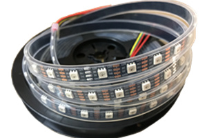 Two data cable WS2815 RGB 12v LED Strips Waterproof IP67 Silicon Tube