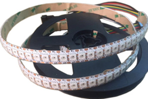 WS2815 Addressable RGB LED Strip Light 144 LEDs 5M White PCB